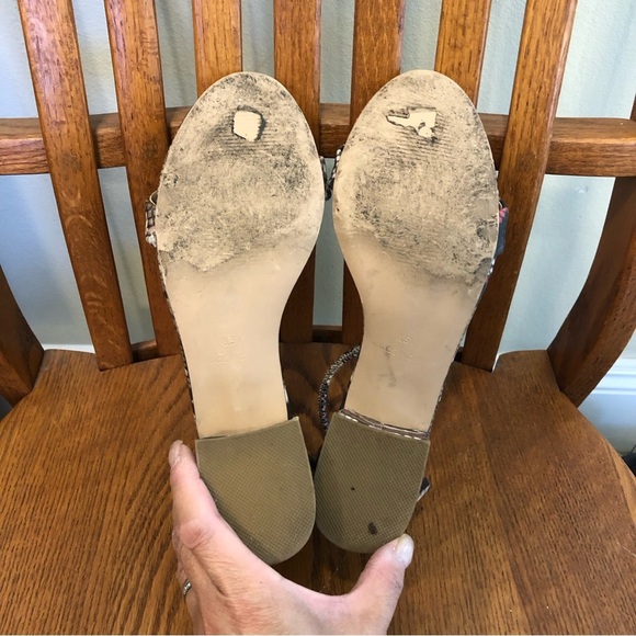 🌈 6/$60, Steve Madden, Ibbie, Snake Print Sandal, Brown/Red, Size 8.5 - Picture 4 of 11